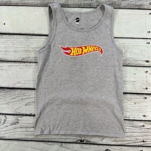 Hot Wheels Gray Graphic Tank Top Adult Small Mattel